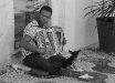 Un musicista a Cascais.