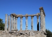 Il tempio romano di Evora (Portogallo).